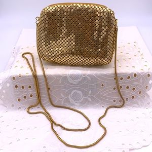 Gold Mesh Crossbody Purse